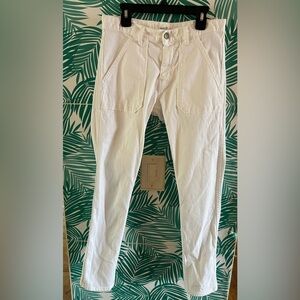 Ba&sh lady pants white denim size 0